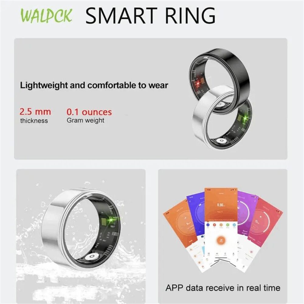 Smart Rings for Sleep Tracker/Step Tracker/No Subscription Fee for iOS & Android - Picture 5 of 7